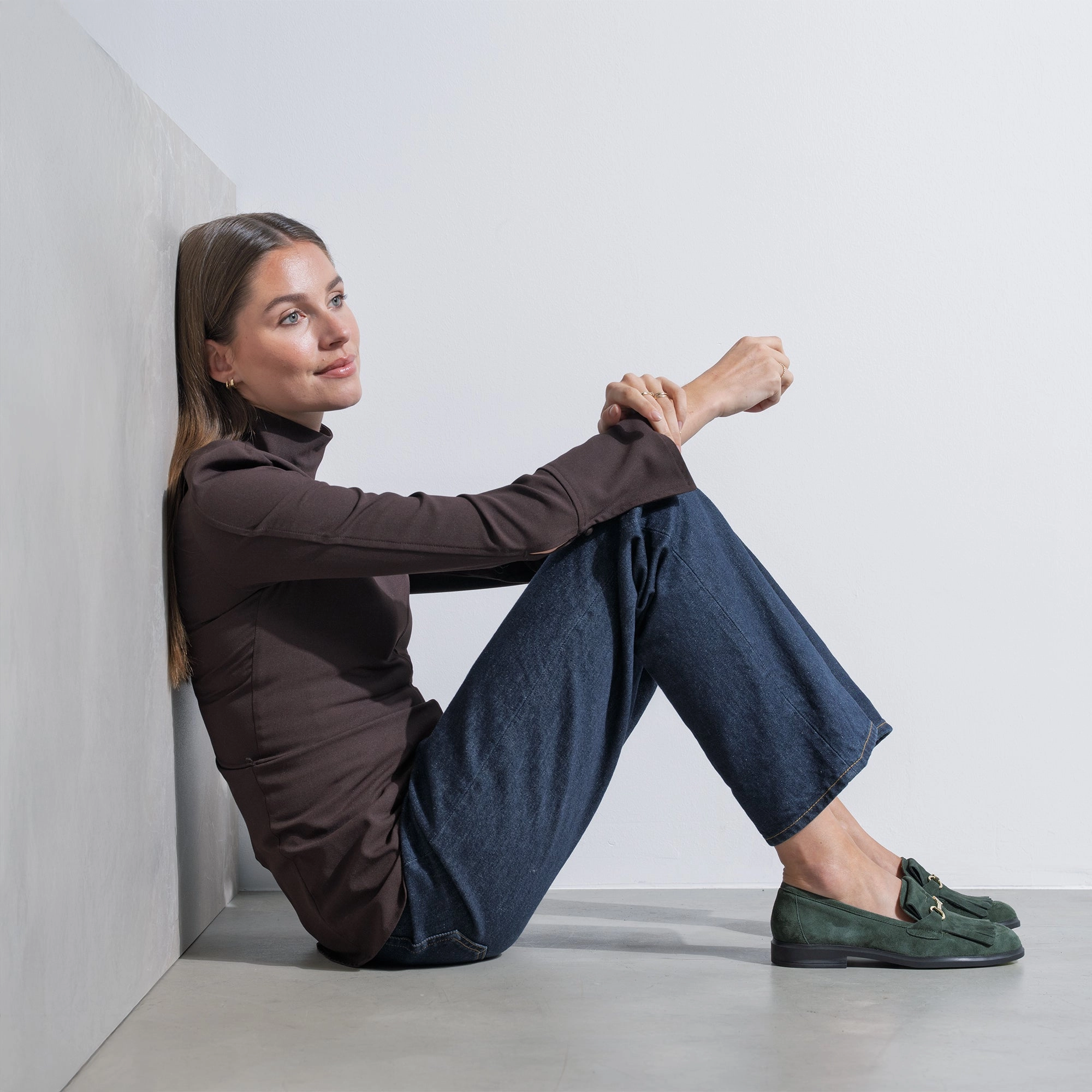 Vend?me Lave dark green suede loafers Durable Leather Ceremony Fit