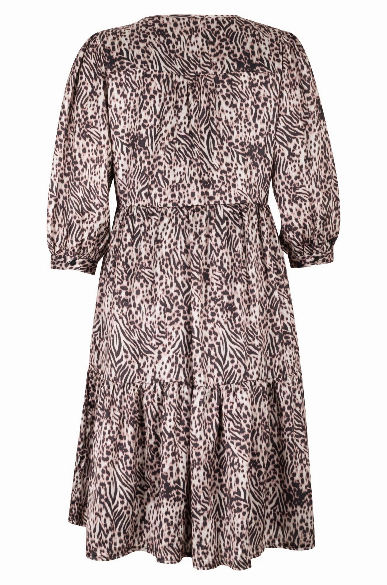 Soft Pleats Dress | Animal Safari | 0036B1