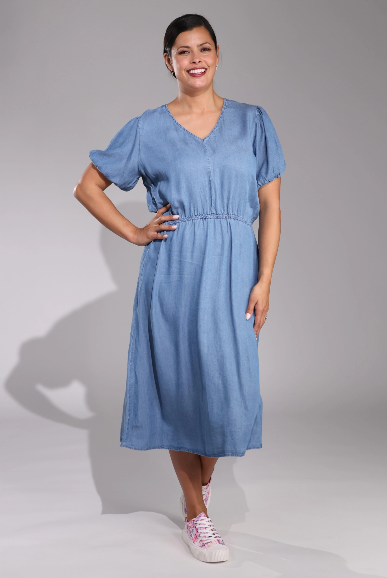 Dress | LIGHT INDIGO | 6634C1 Dreamy Silhouette Mood Booster
