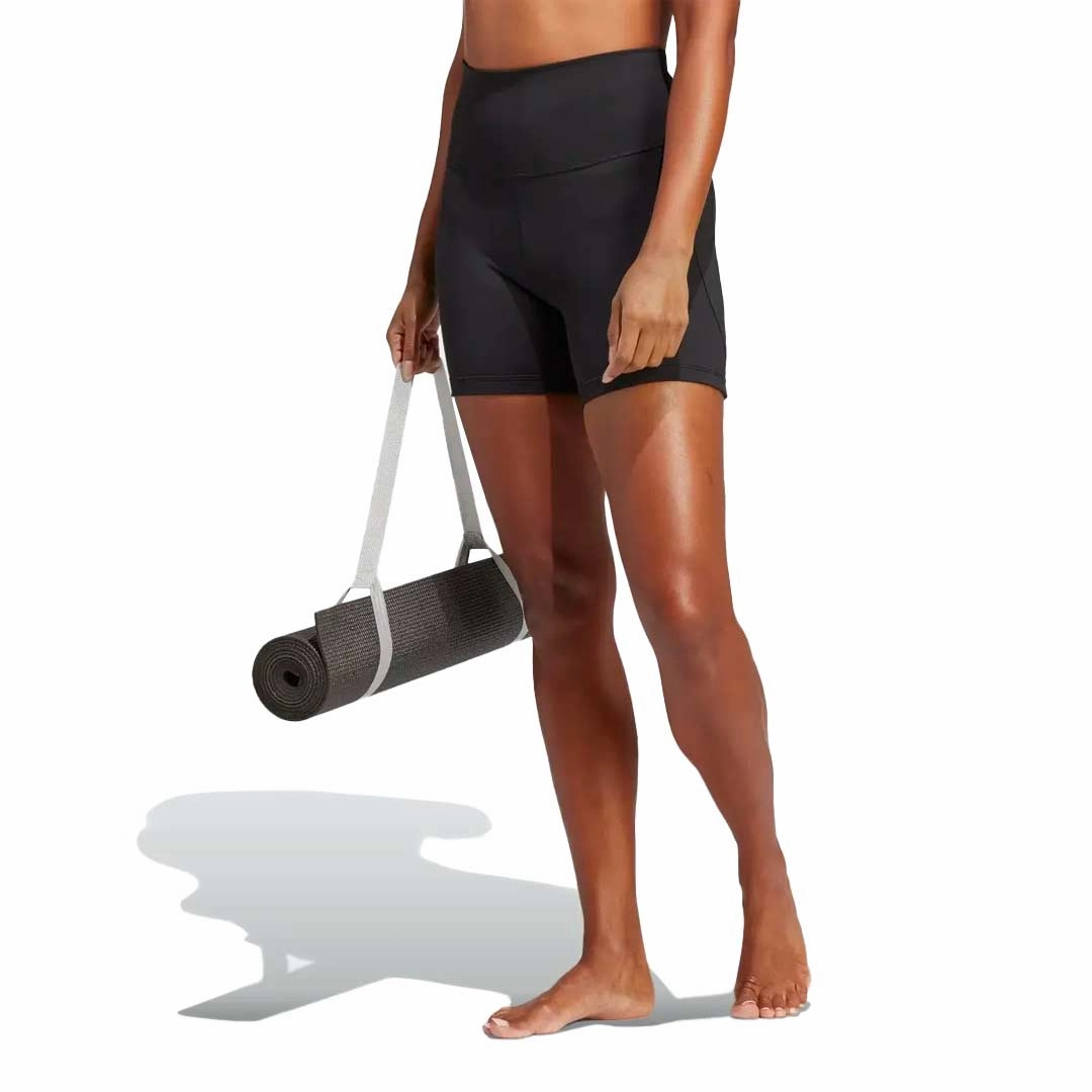 adidas - Women's Yoga Studio 5 Inch Shorts (HS9937) Cozy and Relaxed