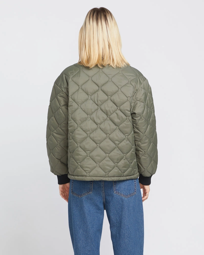 Volcom Milie Jacket Wintermoss Modular Layering Compatibility