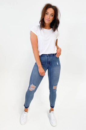 Second Skin Feel Wakee Denim Dani Jeans Blue