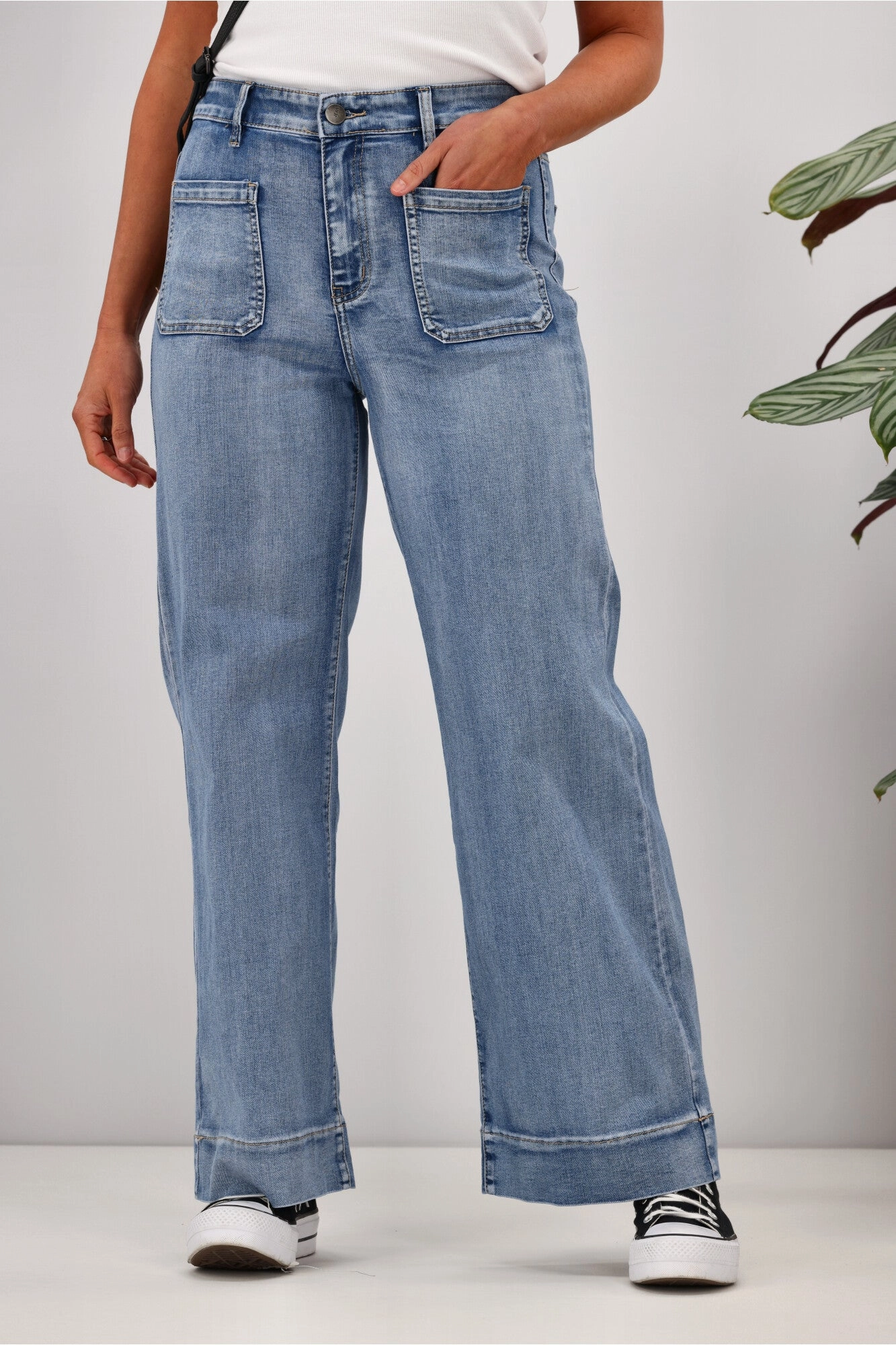 Indoor Exercise Maternity Wear Quick Dry For Kids Wakee Lizzy Jean Washed Blue