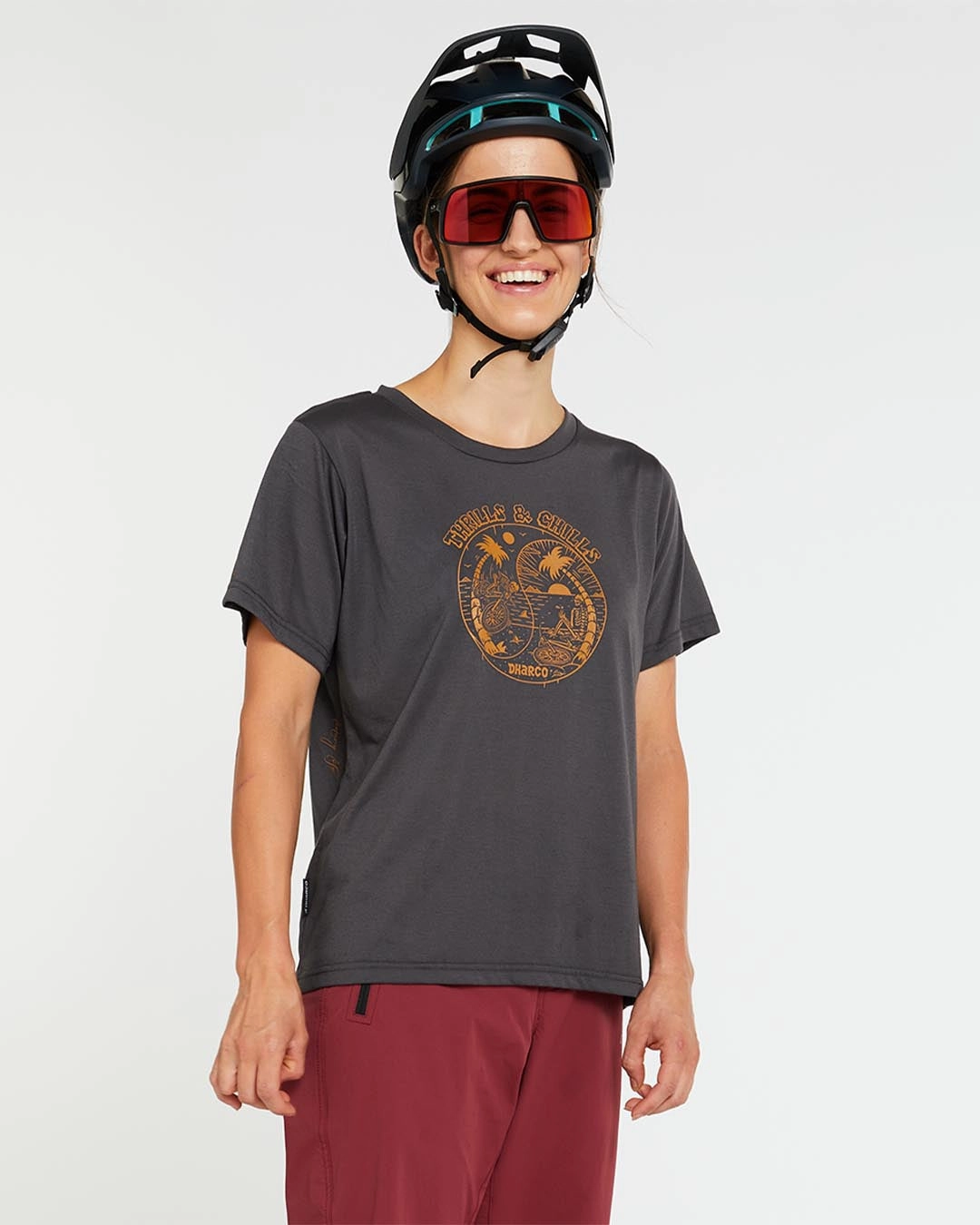 Breathable Waist Non Restrictive Silhouette Womens Tech Tee | Thrills & Chills