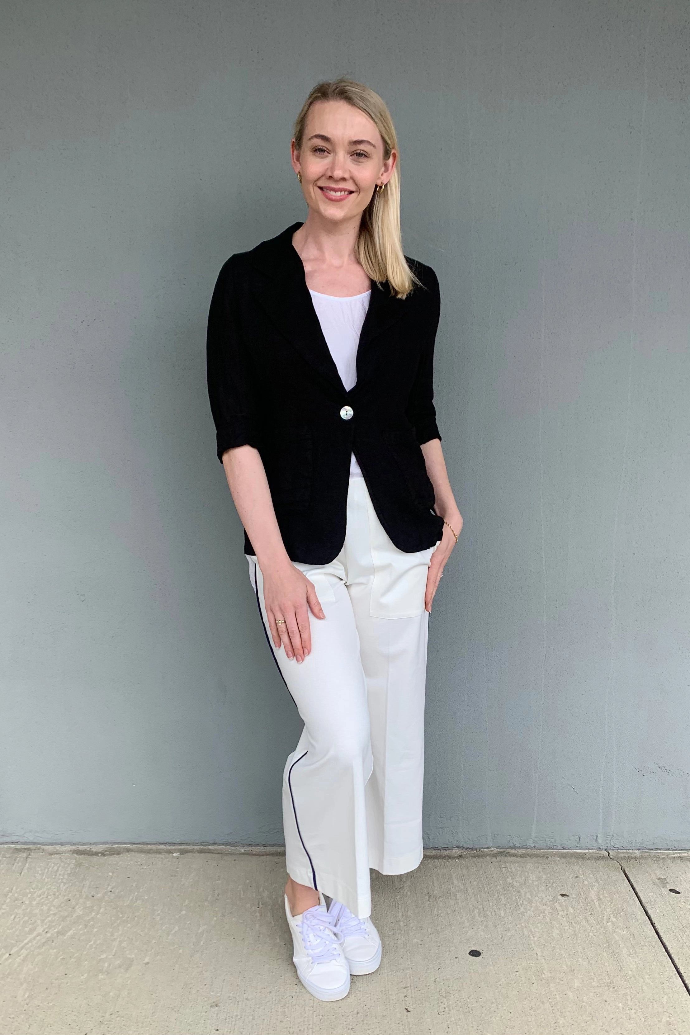 Made in Italy - 26-60668U Soft Linen Blazer Easy Fit Breathable fabric