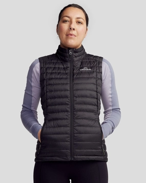 Women's Heli Down Vest - Black CompressionPackableFabric