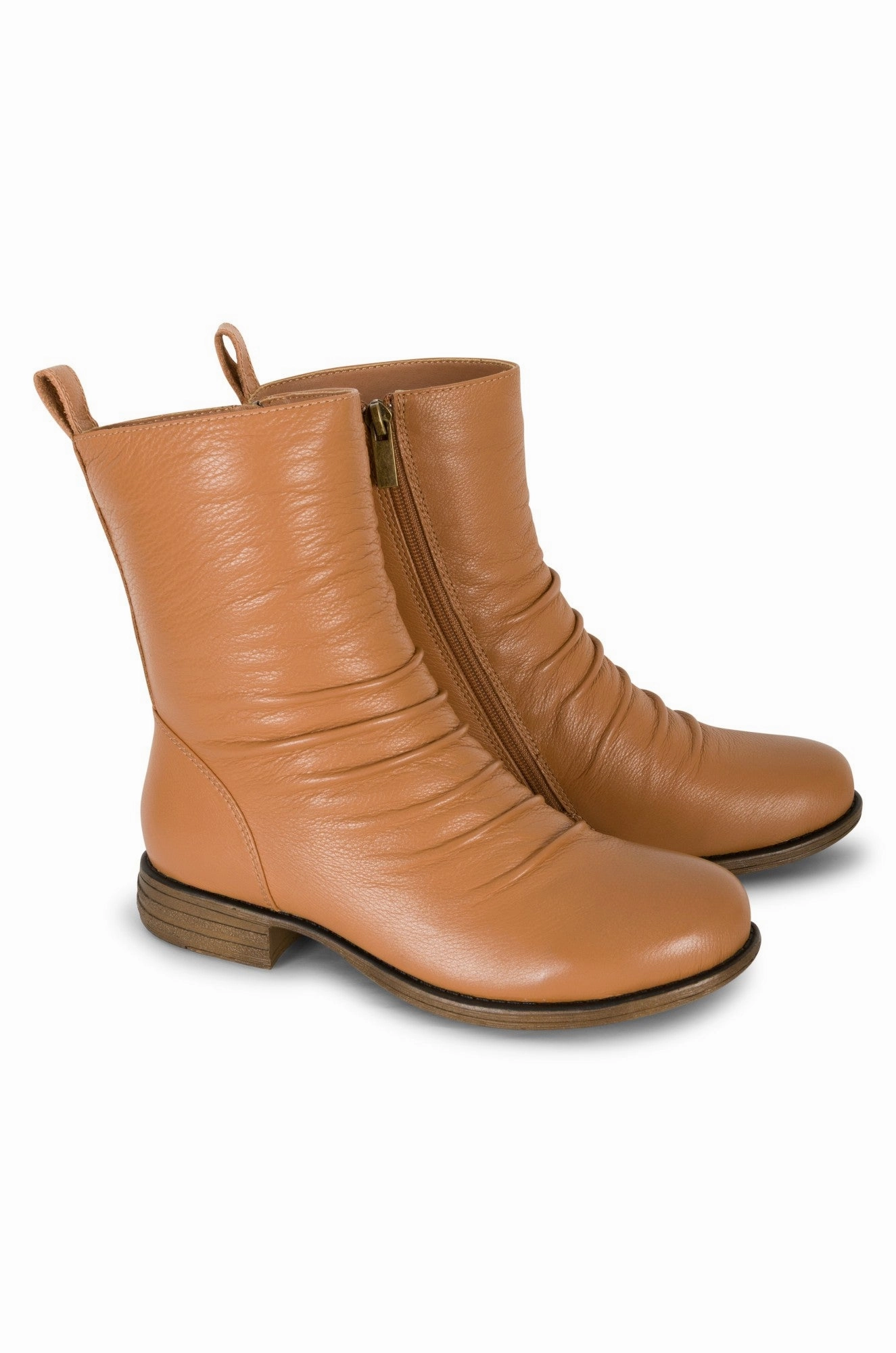 Functional Footwear TPU Outsole Natural Comfort Leather Ankle Boot | TAN | BLANCH B1