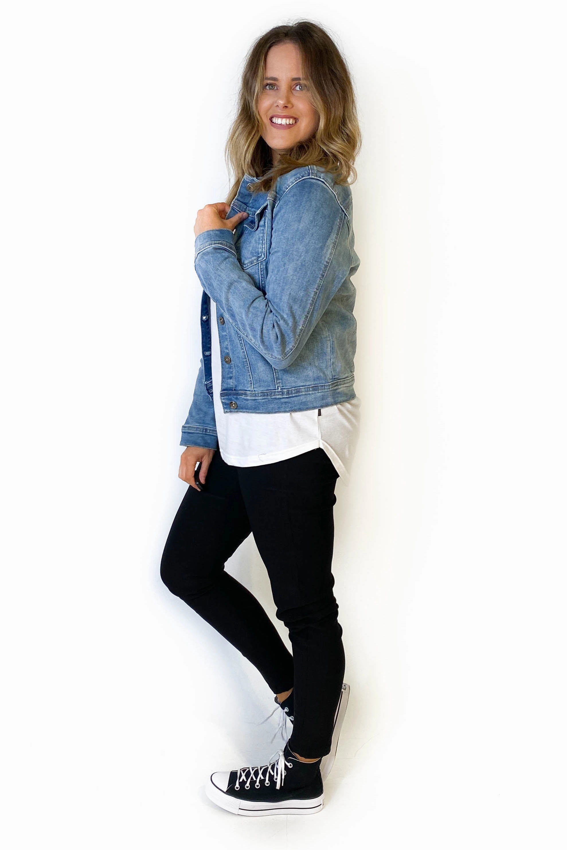 nylon blend Wakee Jamie Denim Jacket