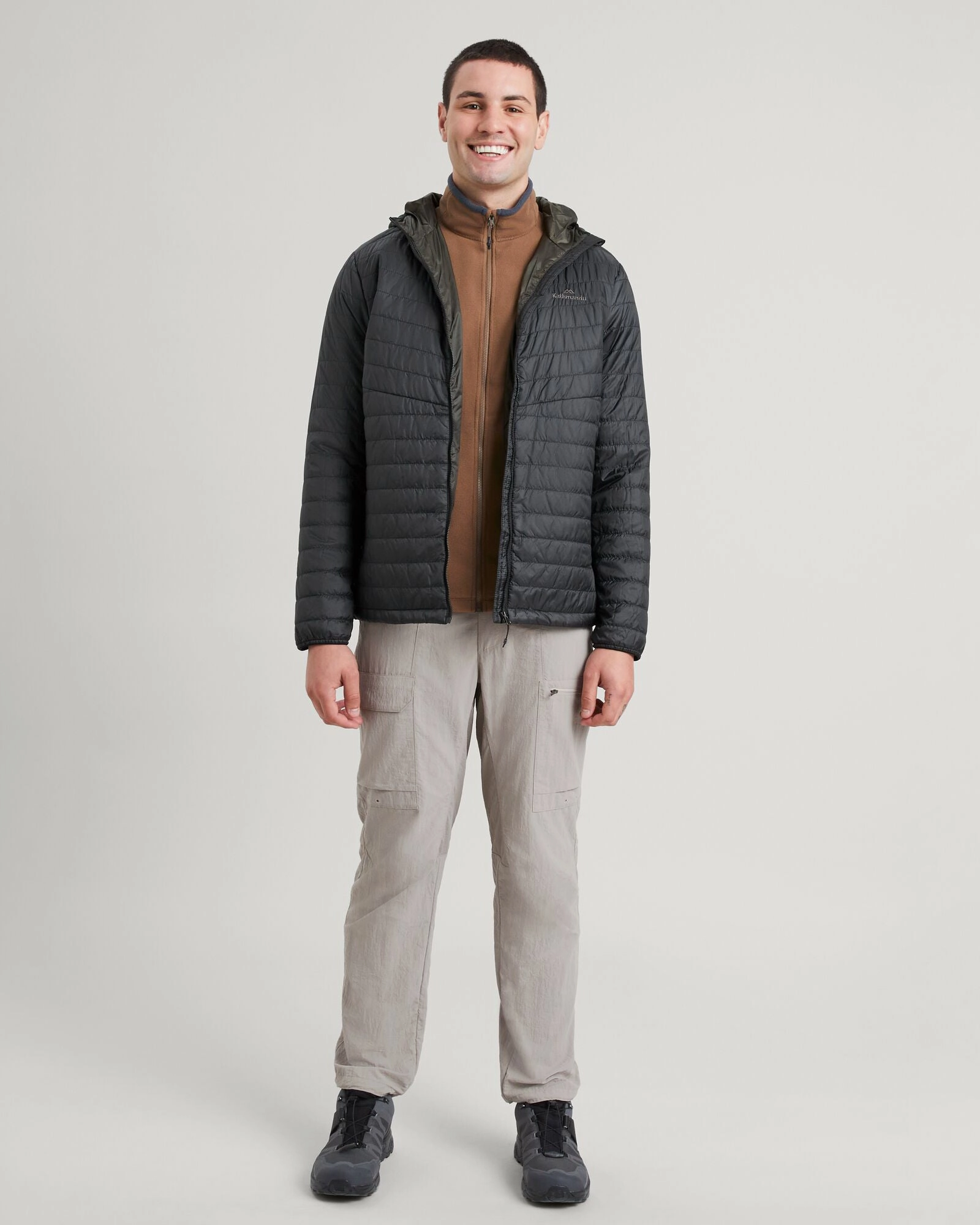 Contemporary Fit Heli R Men's novaLOFT Hooded Jacket - Black Stingray