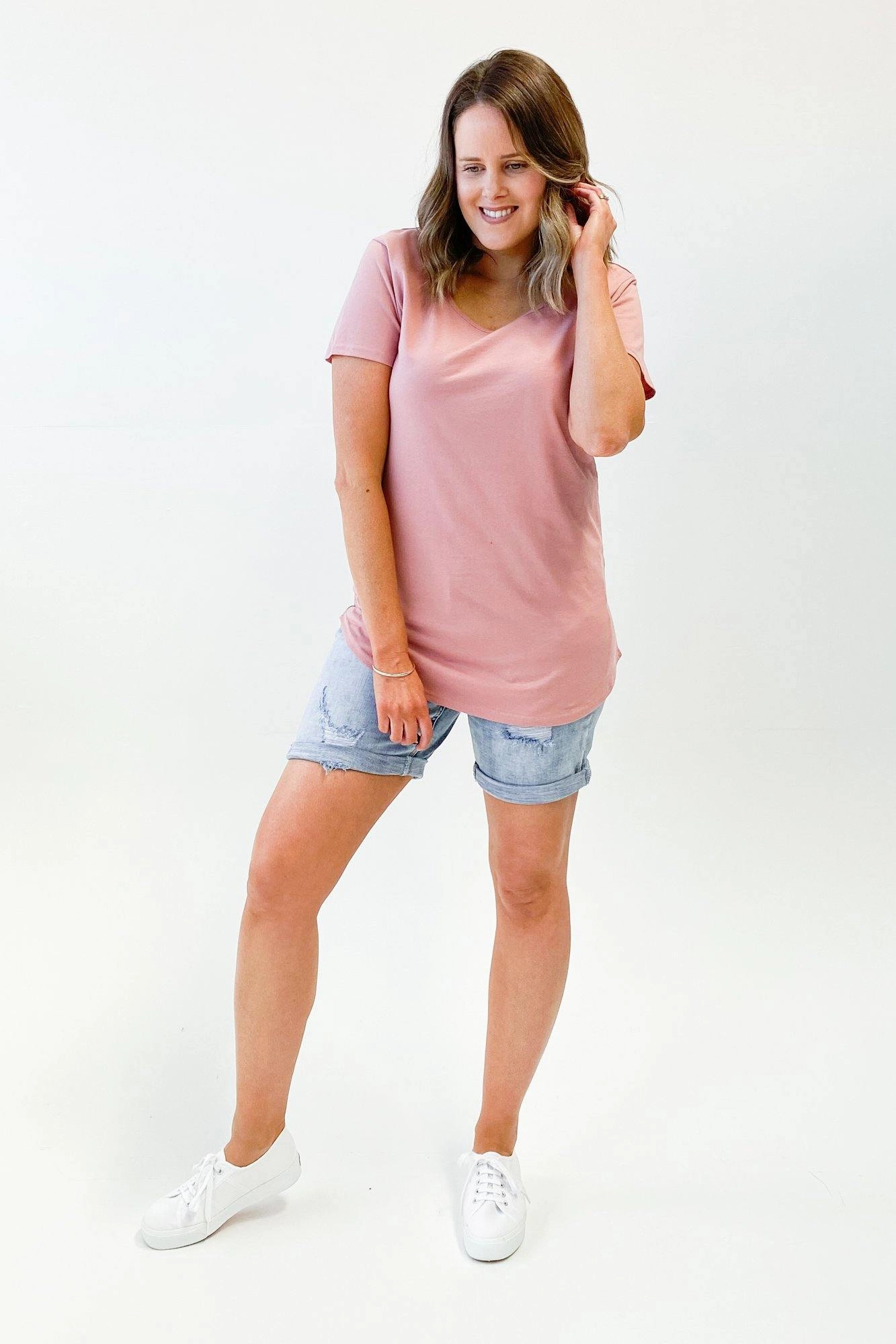 Formal Style Casual everyday wear AS Colour Mali Tee Rose