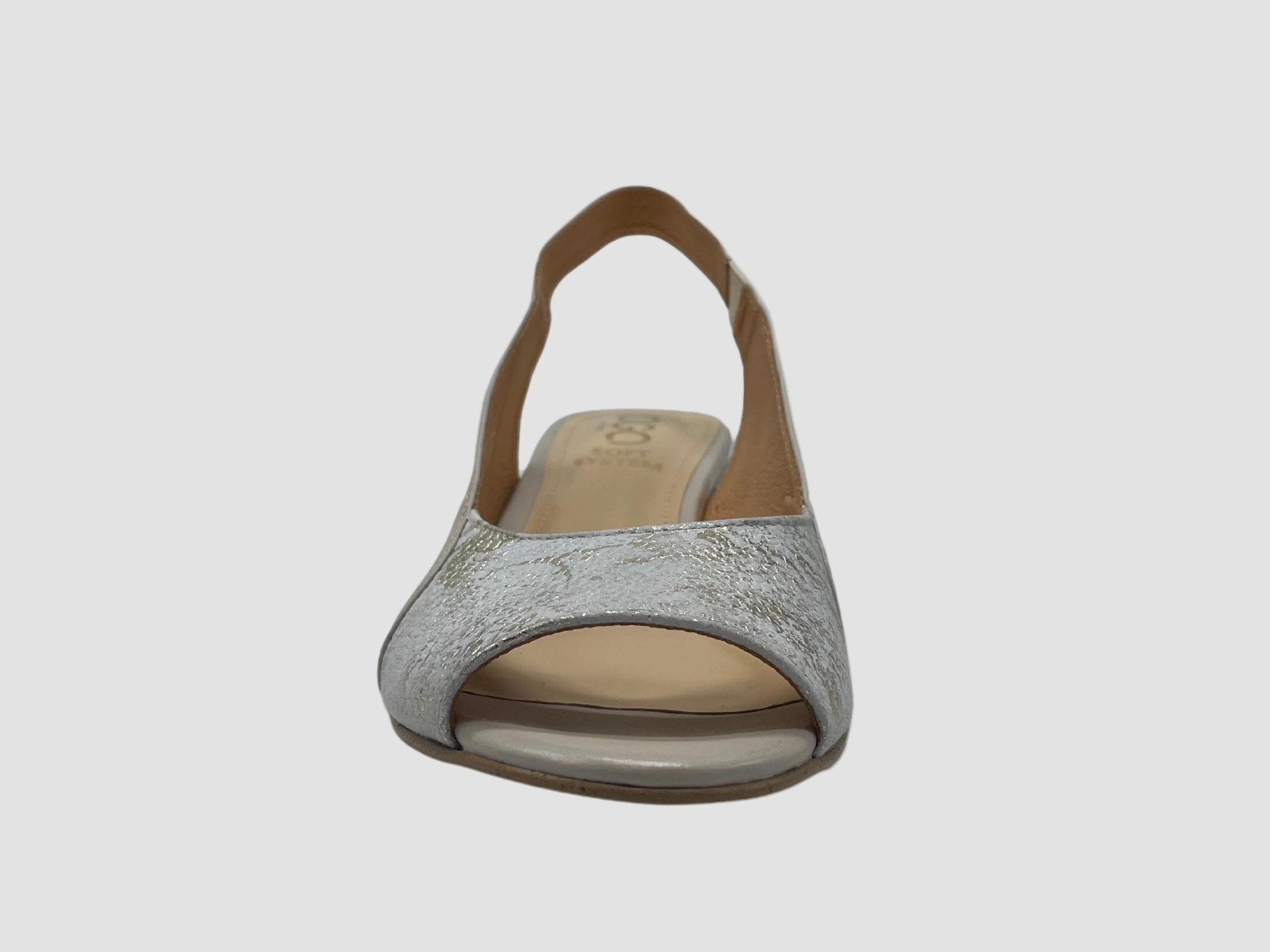 Summer Ready Women's Celeste Leather Slingback Pump ?C Ivory