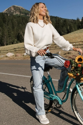 Whitley Sweater | Cream Breathable fabric