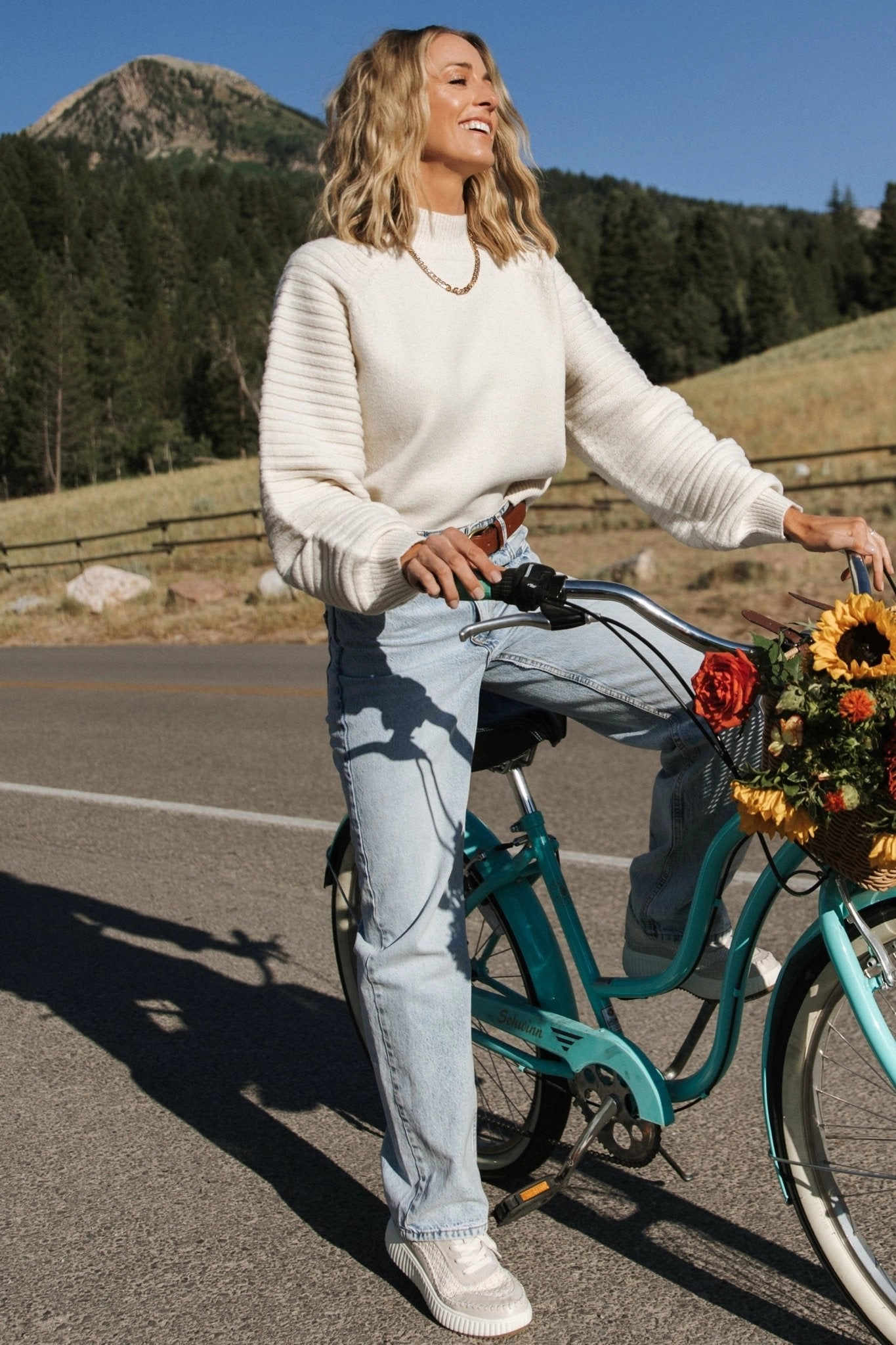 Whitley Sweater | Cream Breathable fabric