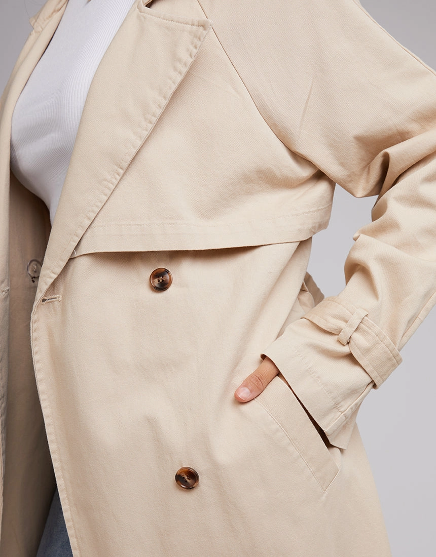 All Weather Protection All About Eve Trench Coat Tan