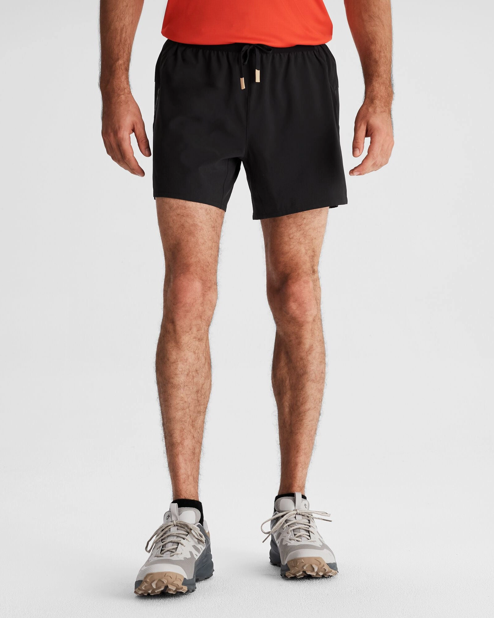 Active Style Men's Seeker Lined 5 inch Shorts - Black Stingray