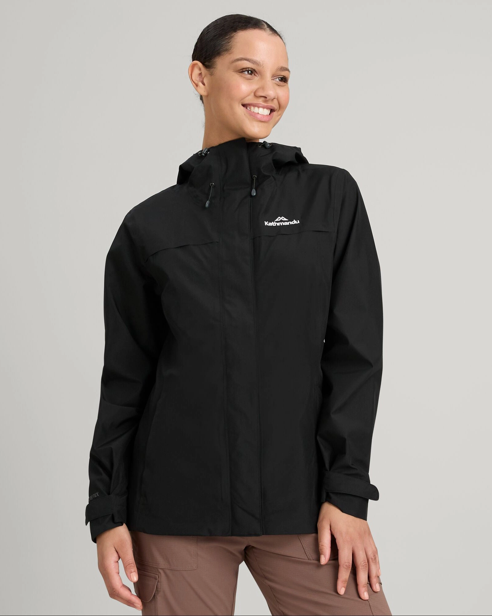 Seamless Bonding Windproof Material Women's Bealey GORE-TEX? Rain Jacket - Black