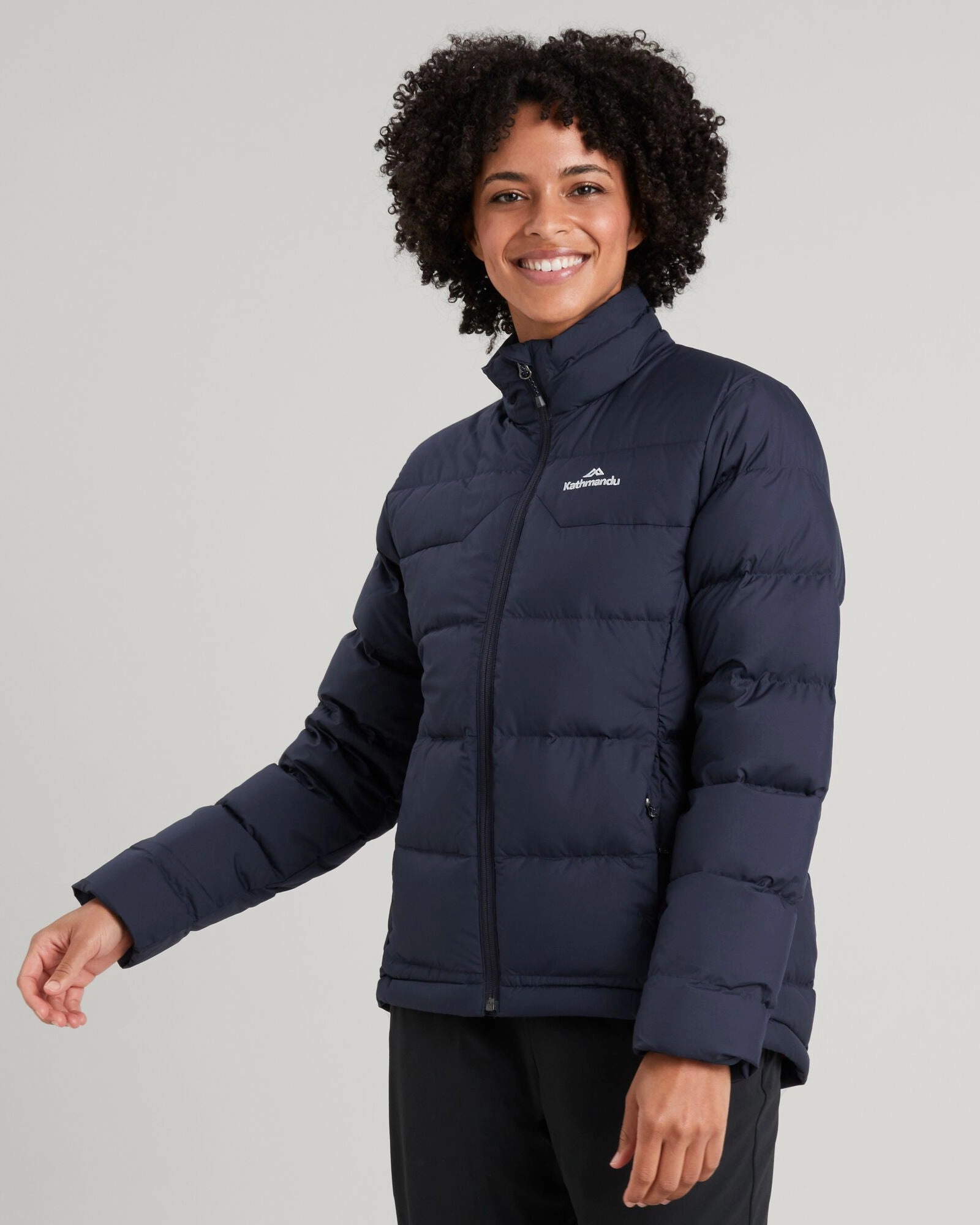 Reinforced Zippers Thermal Lining Women's Epiq Down Jacket - Midnight Navy