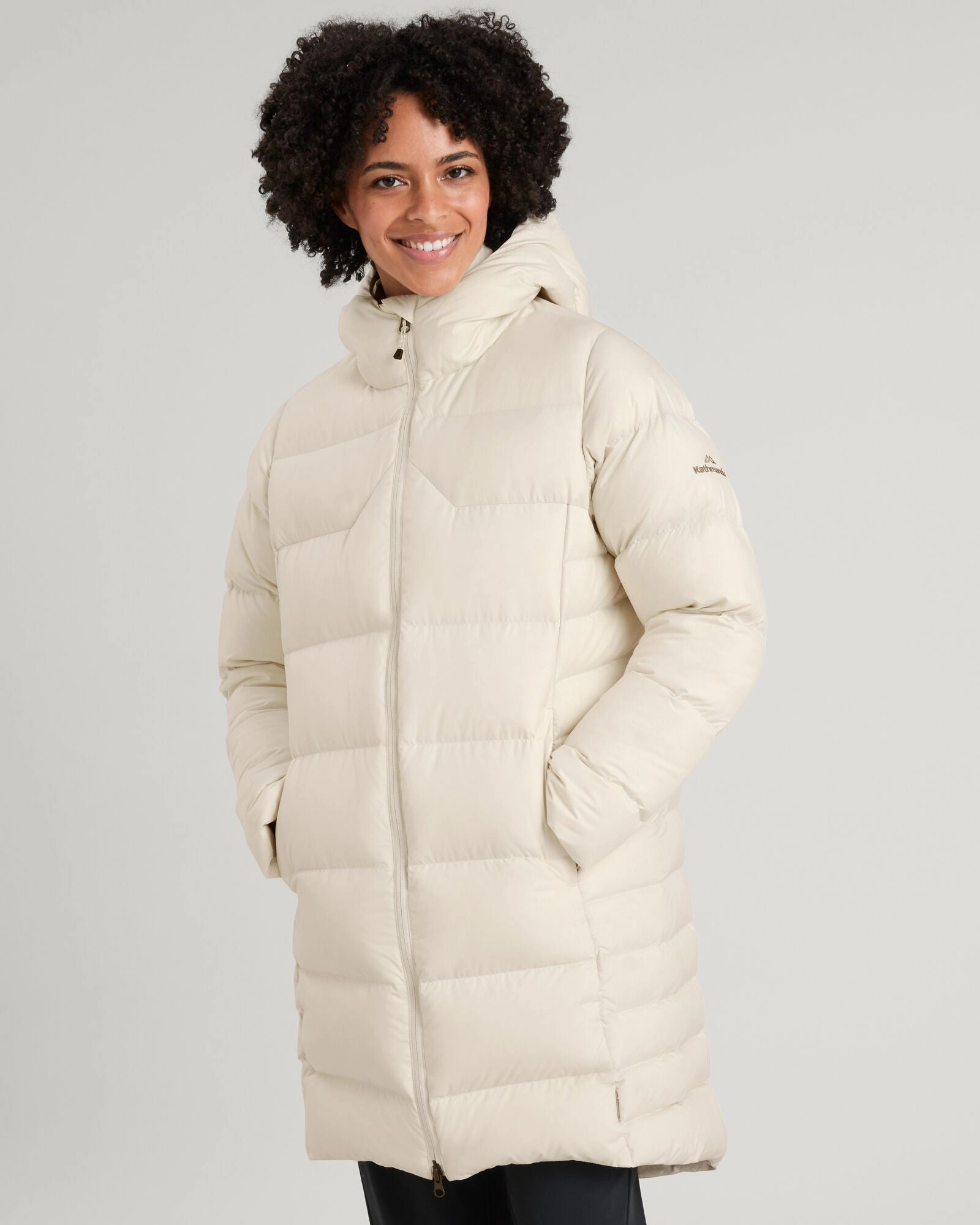 Anti Static Weave Weather Ready Women's Epiq Down Parka Jacket - Natural