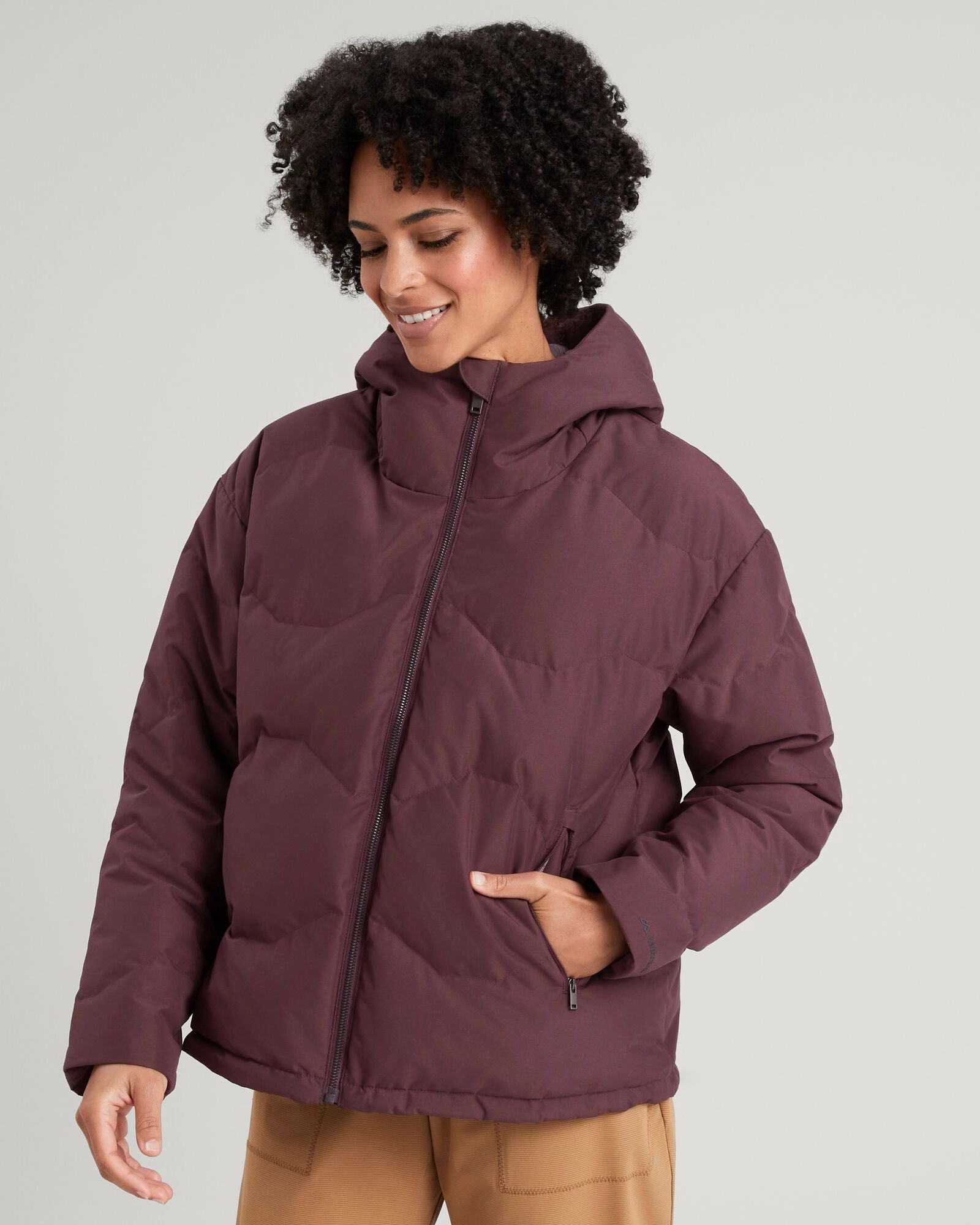 Women's Frisco X Hooded Down Jacket - Pony Articulated Elbows Go To Layer