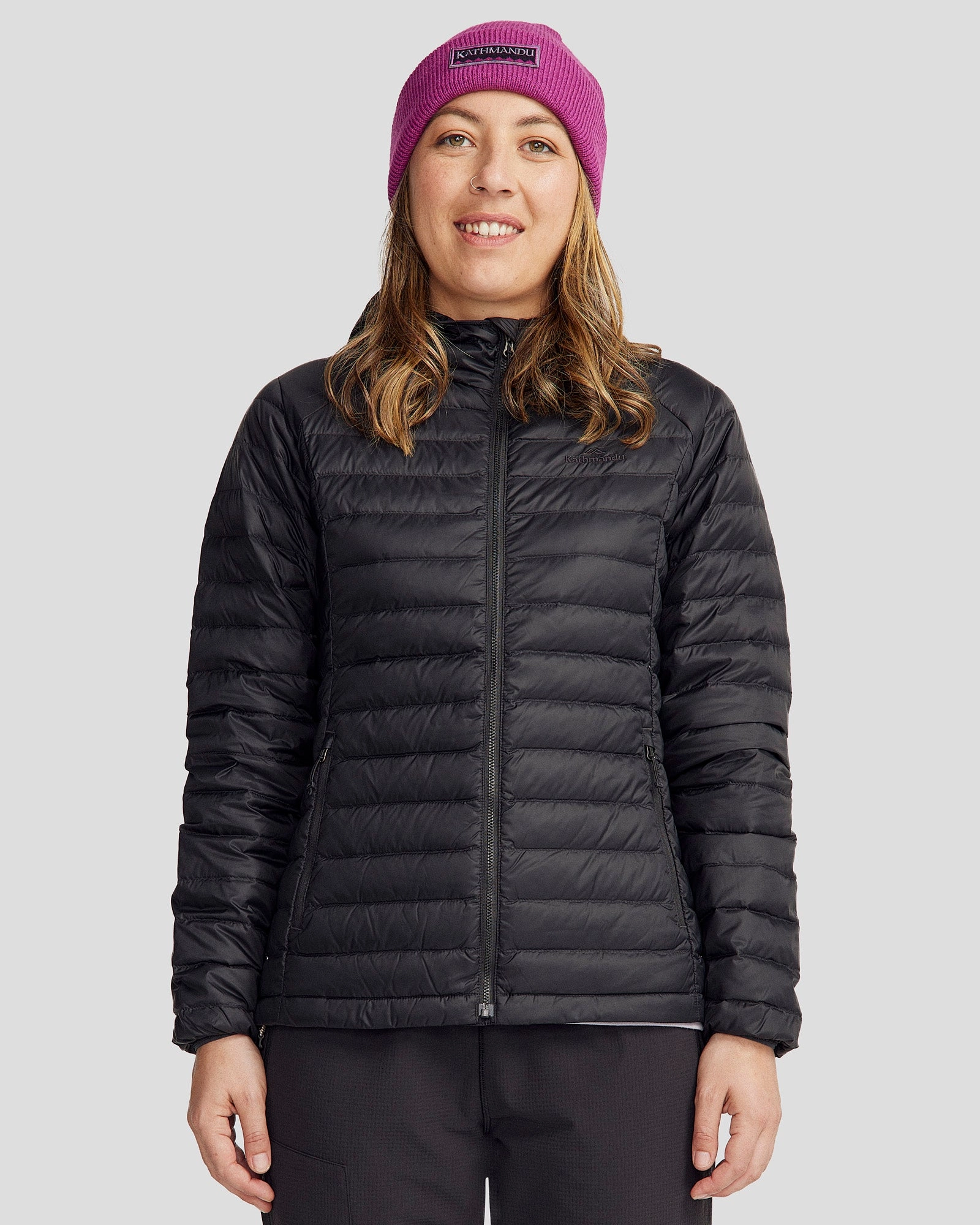 Polarized Sun Protection Women's Heli Down Hooded Jacket 3.0 - Black Stingray