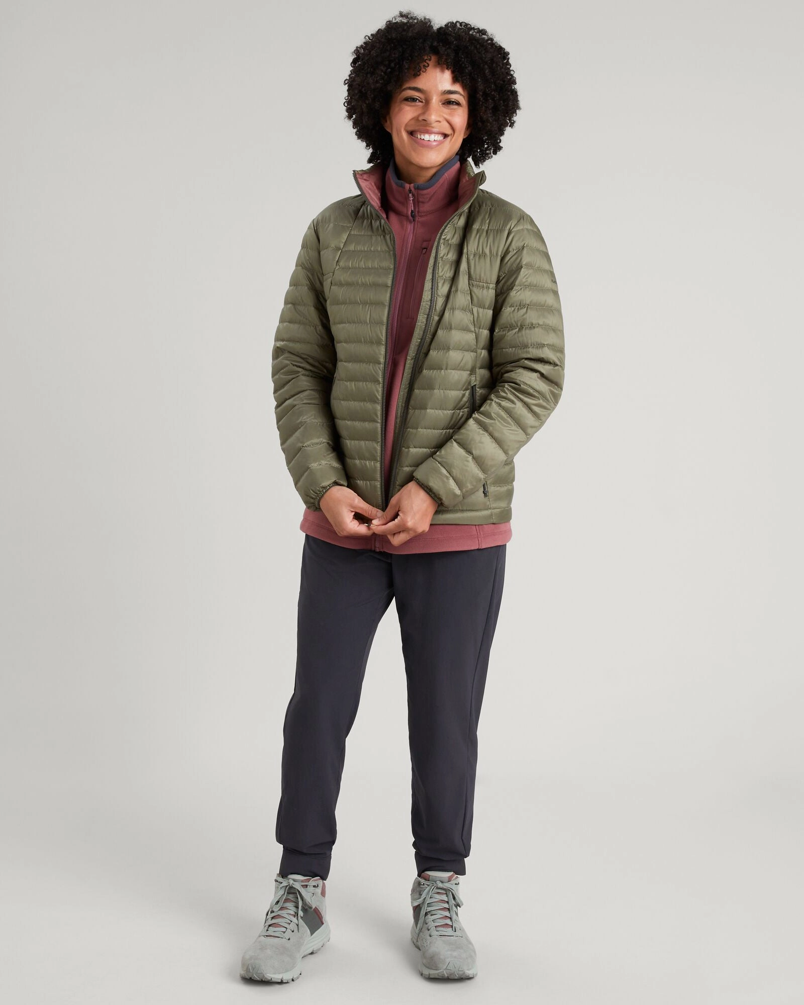 Women's Heli R Down Jacket - Beech Commuter Friendly Look