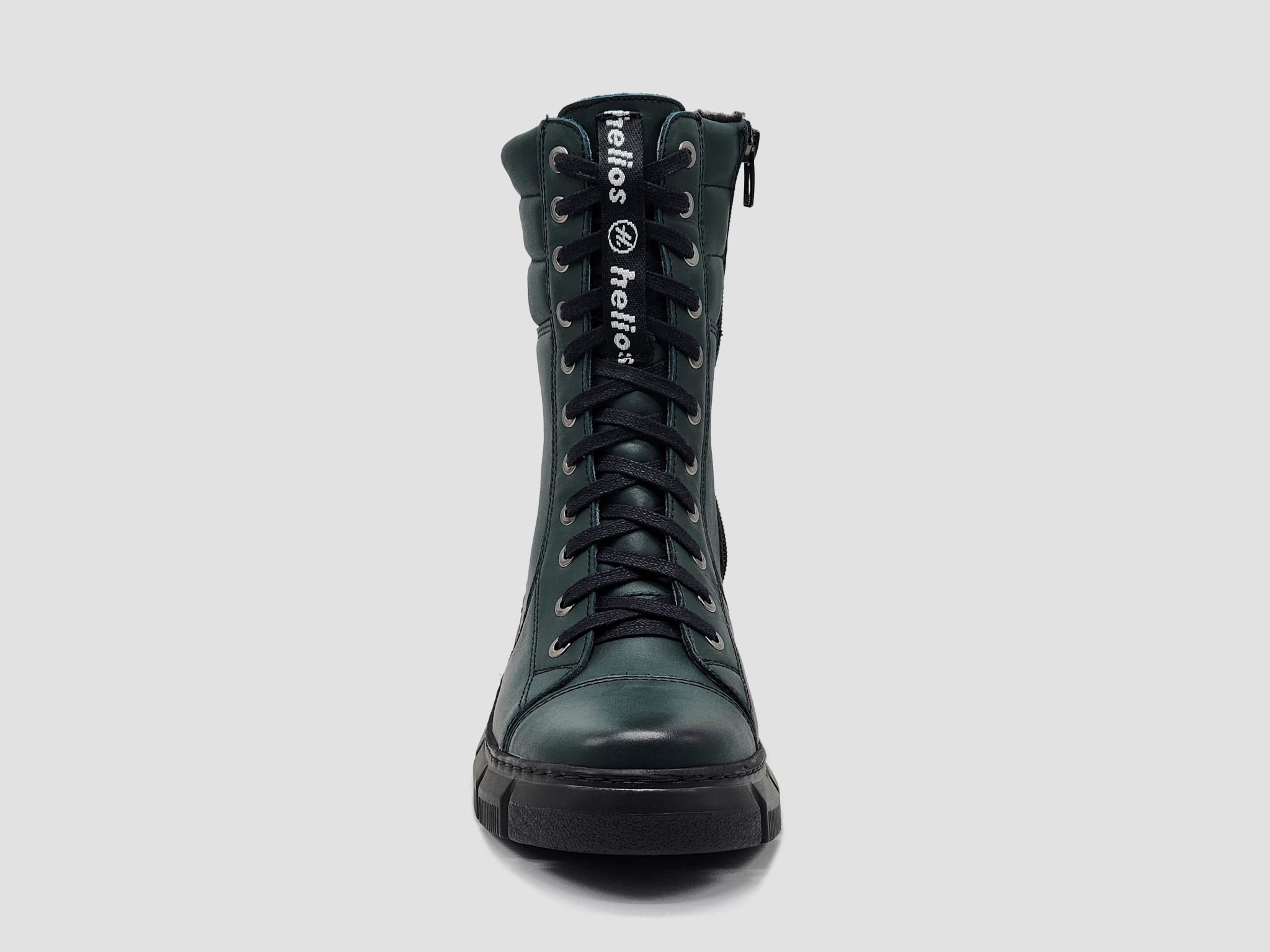 Women's Helios Medusa Fur-Lined Leather Boots - Green Dance Edge