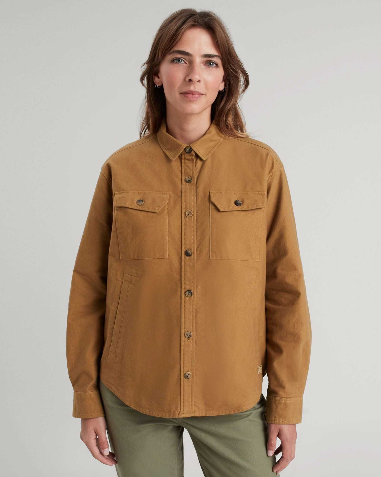 Women's Huntly Moleskin Long Sleeve Shirt - Canvas Practical Choice Unisex Design