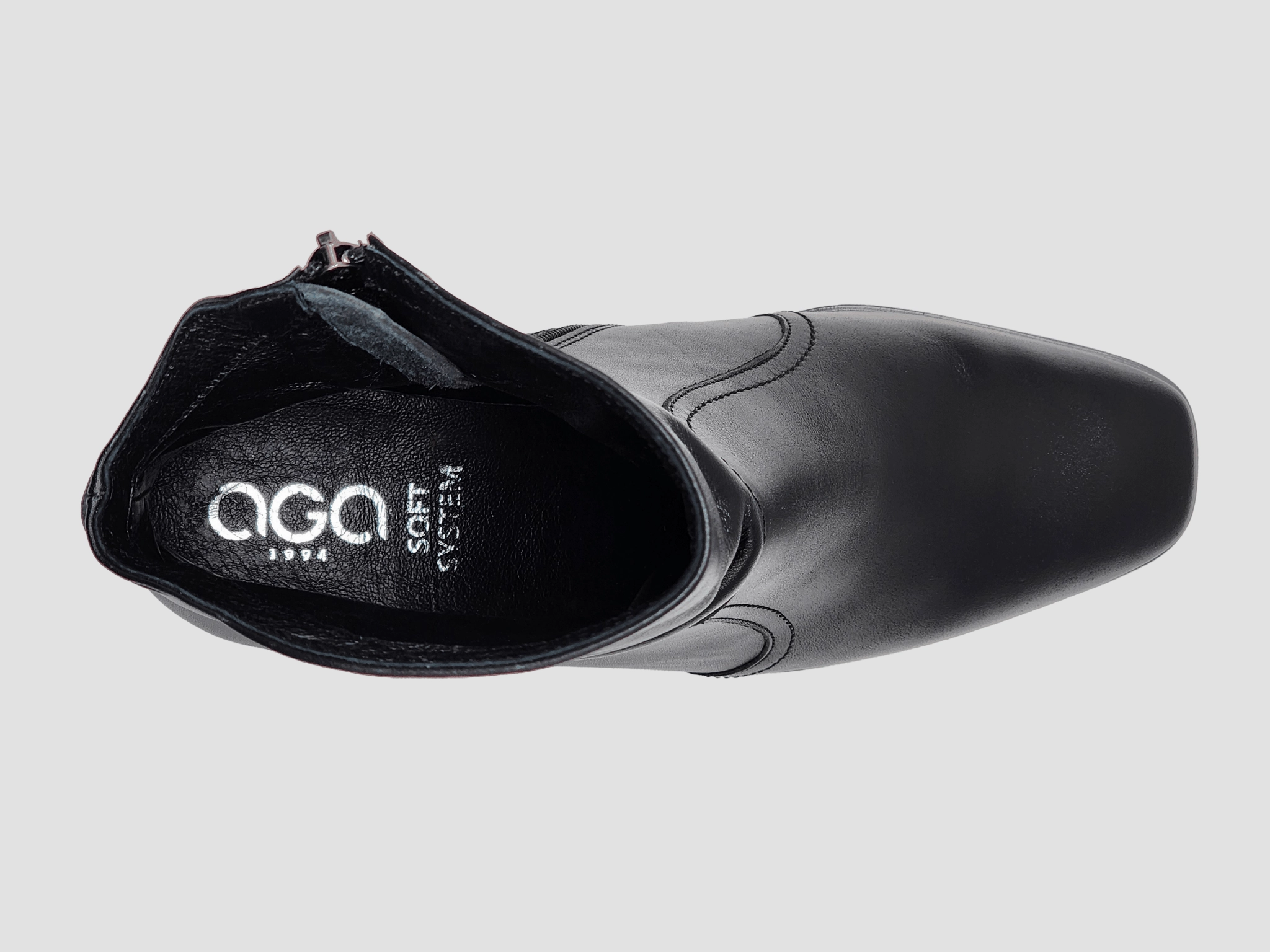 Women's Maria Tall Leather Booties - Black Quick Drying Rainy Day Commuter Quick Move