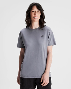 Women's O.Smither Lines Organic Cotton T-shirt - Dark Haze Thermal regulation