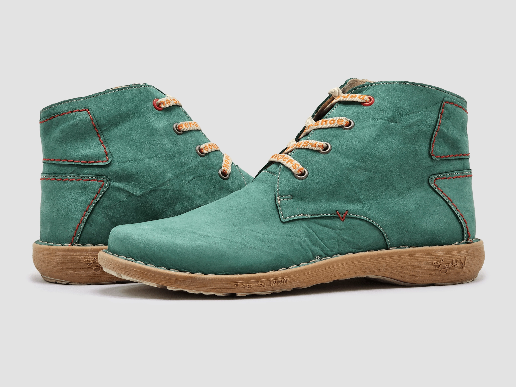 MoistureWicking All Season Women's Old-Fashioned Zip-Up Leather Boots - Green