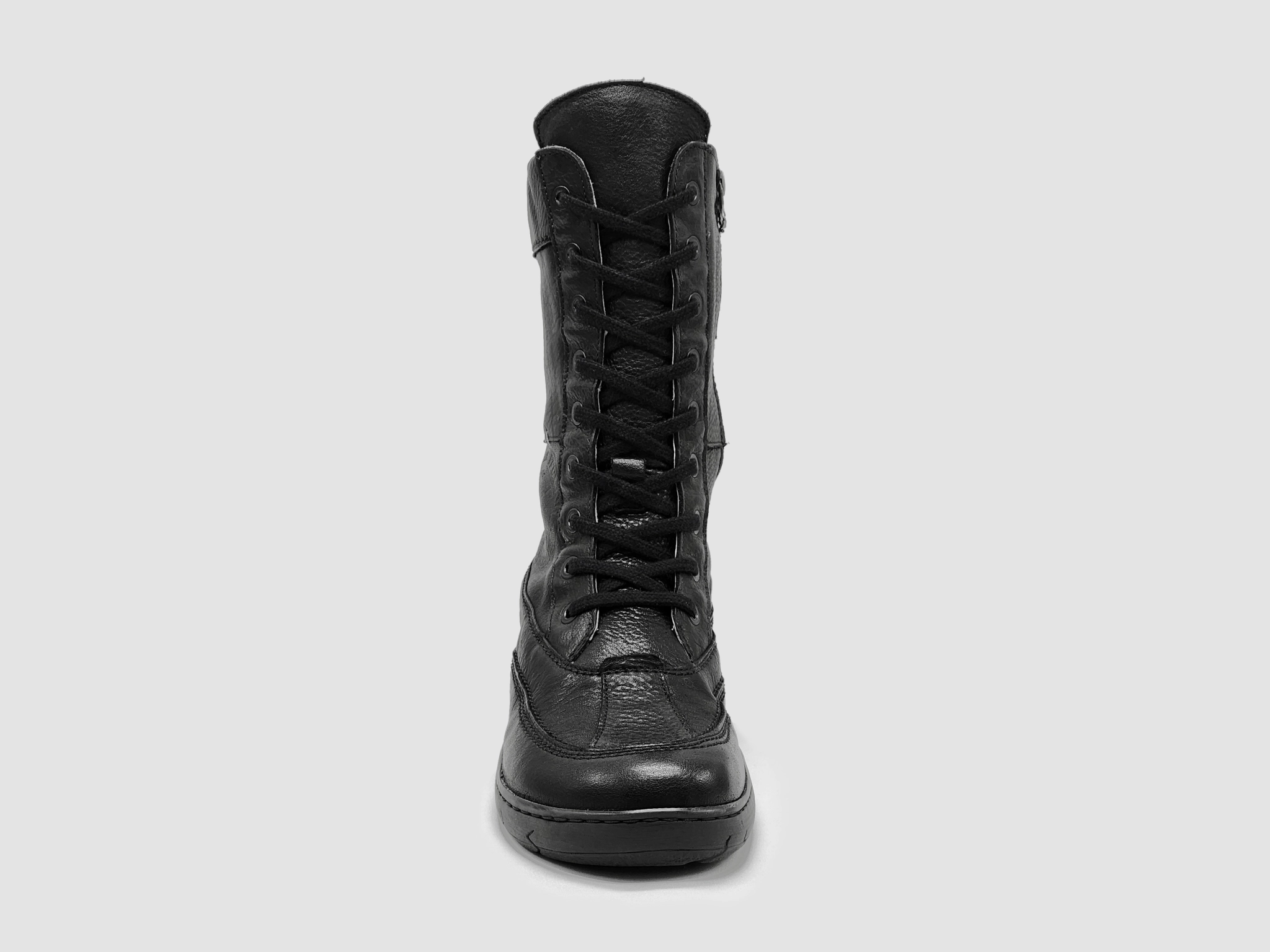 Women??s Original Tall Thick Wool-Lined Zip-Up Leather Boots - Black Eco Material Nature Lover