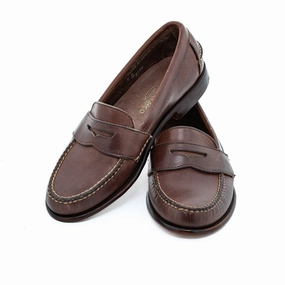 Women's Pinch Penny Loafer - Dark Brown Labrador Japan Fit British Edge