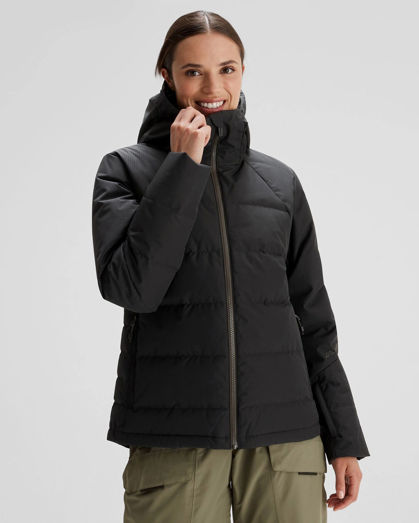 Outdoor Trip Women's PWDR-Days Down Snow Jacket - Black Stingray