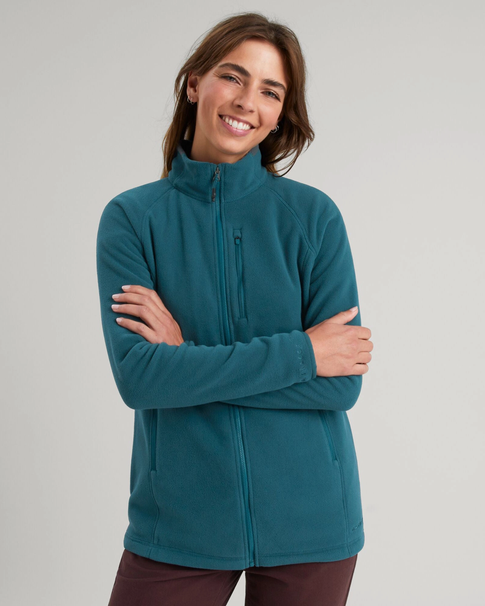 ElasticizedWaistbandSystem Wind Chill Protection Women's Ridge 100 PrimaLoft Bio Fleece Jacket - Deep Lagoon