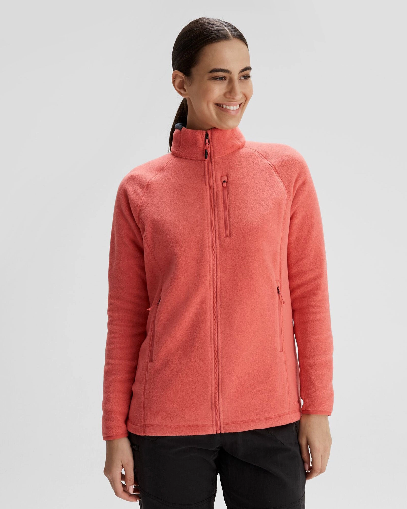 Breathable fabric tech Airflow Ventilation System Women's Ridge 100 PrimaLoft Bio Fleece Jacket - Fruity