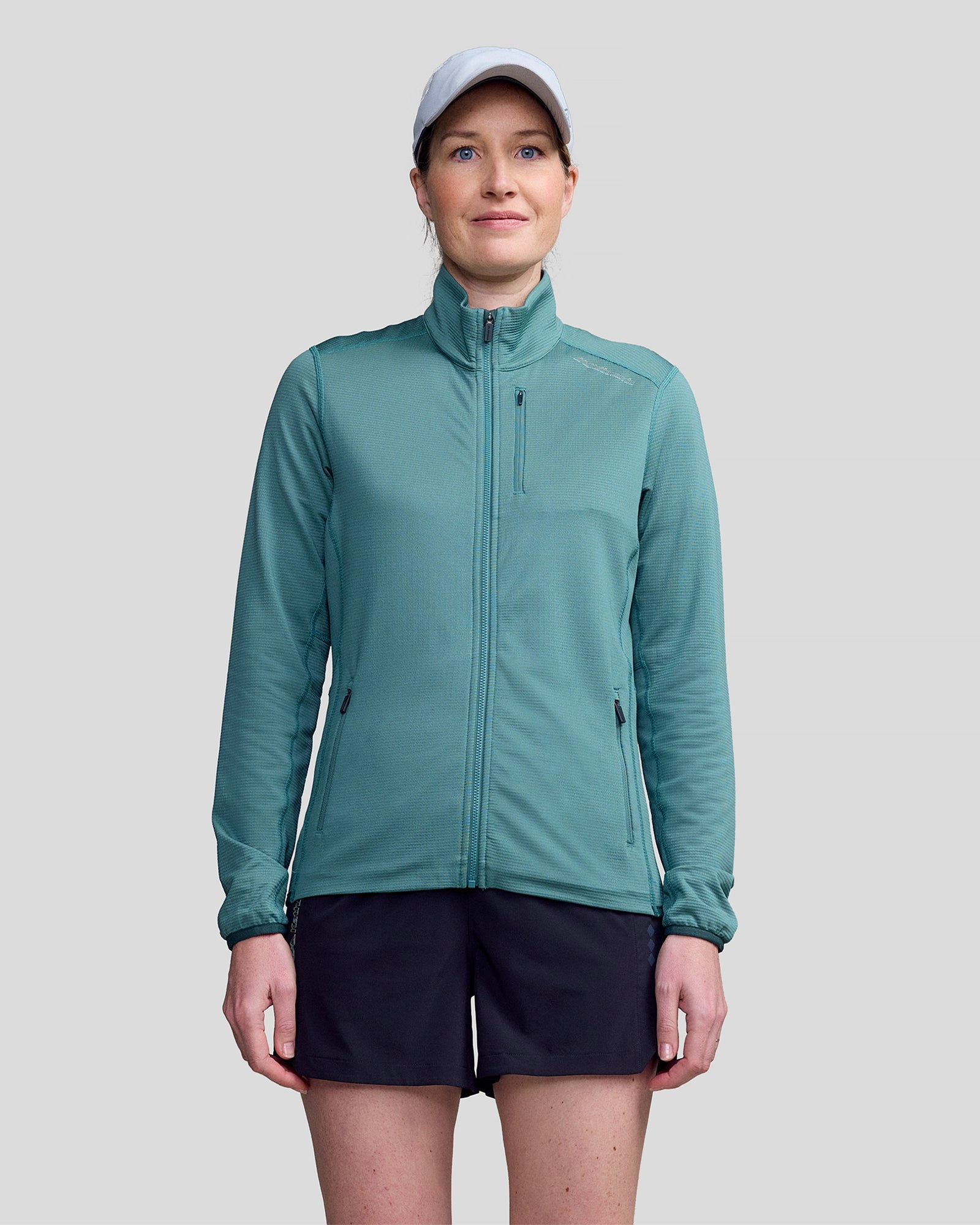anti slip grip Anti Pilling Finish Women's Seeker Fleece Jacket - Light Forest