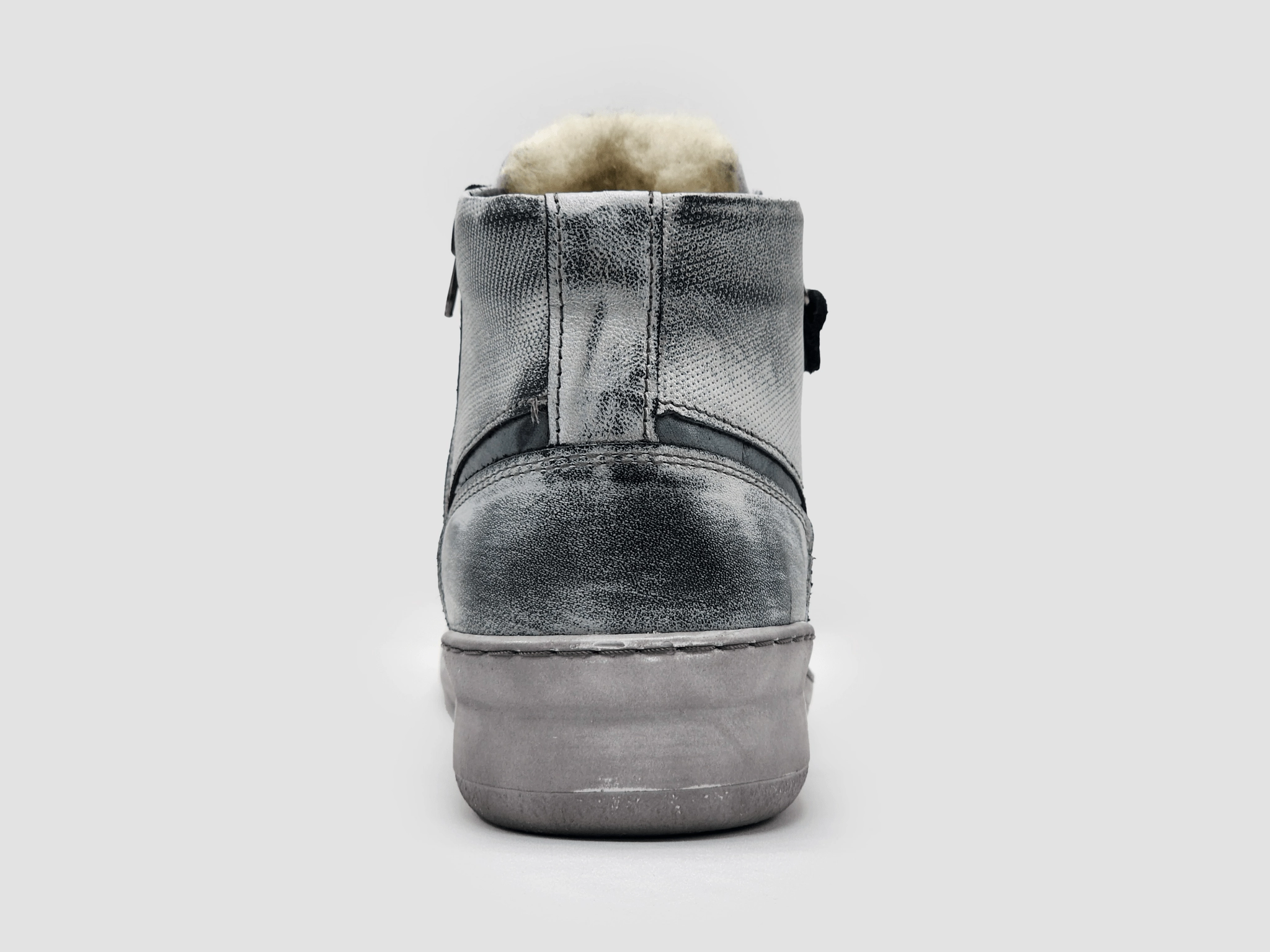 Side Zip Women??s Tall Dr Wellness Wool-Lined Zip-Up Leather Boots - Blue