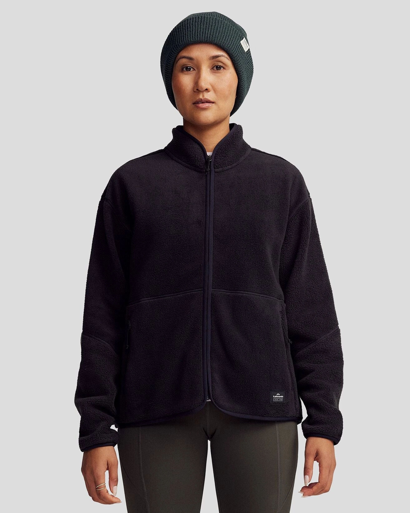 Women's Trailhead Fleece Jacket - Black Stingray InterchangeableLining QuickAccessPockets