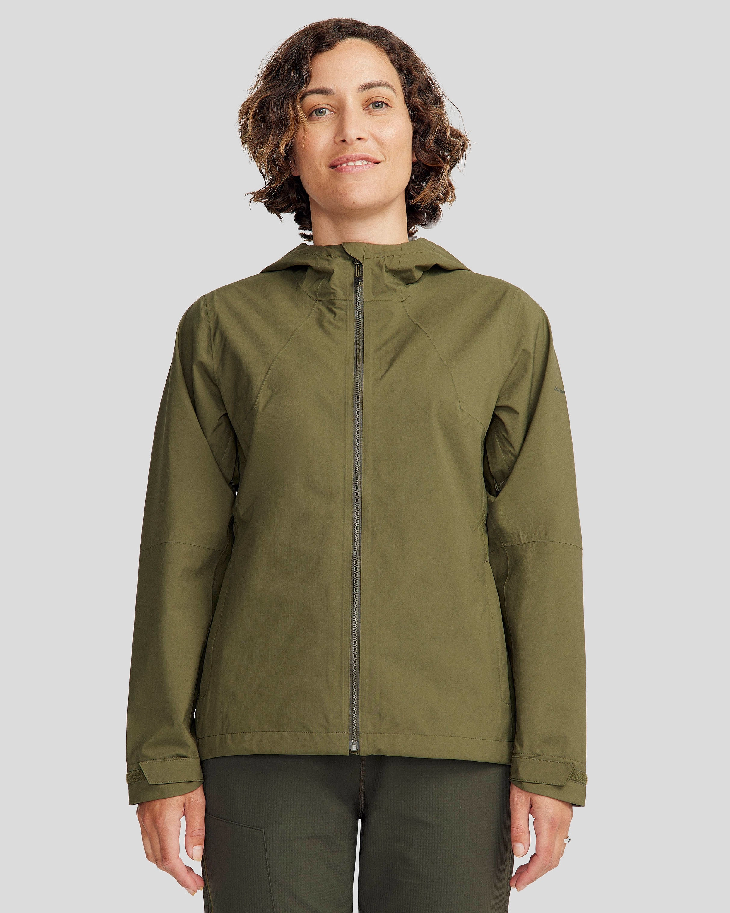 Women's Trailhead Stretch 2.5-layer Rain Jacket - Light Moss Thermoregulating Lining
