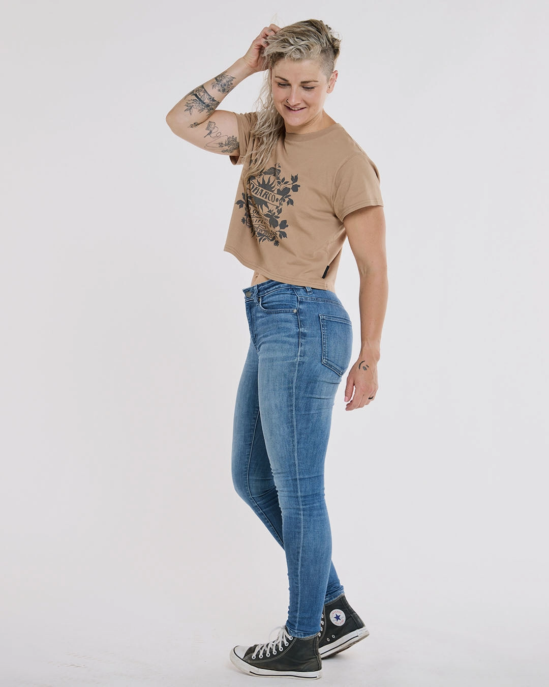 Womens Cotton Crop | Dust Flexible Design