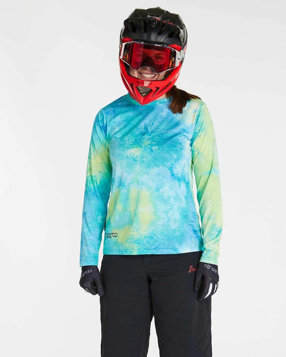 Womens Long Sleeve Tech Tee | Tie Dye Workout