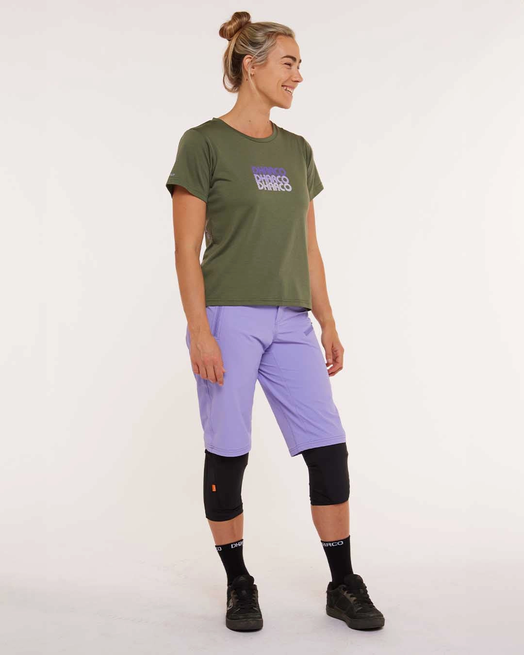 Light and Comfortable Womens Short Sleeve Tech Tee | Garigal Green