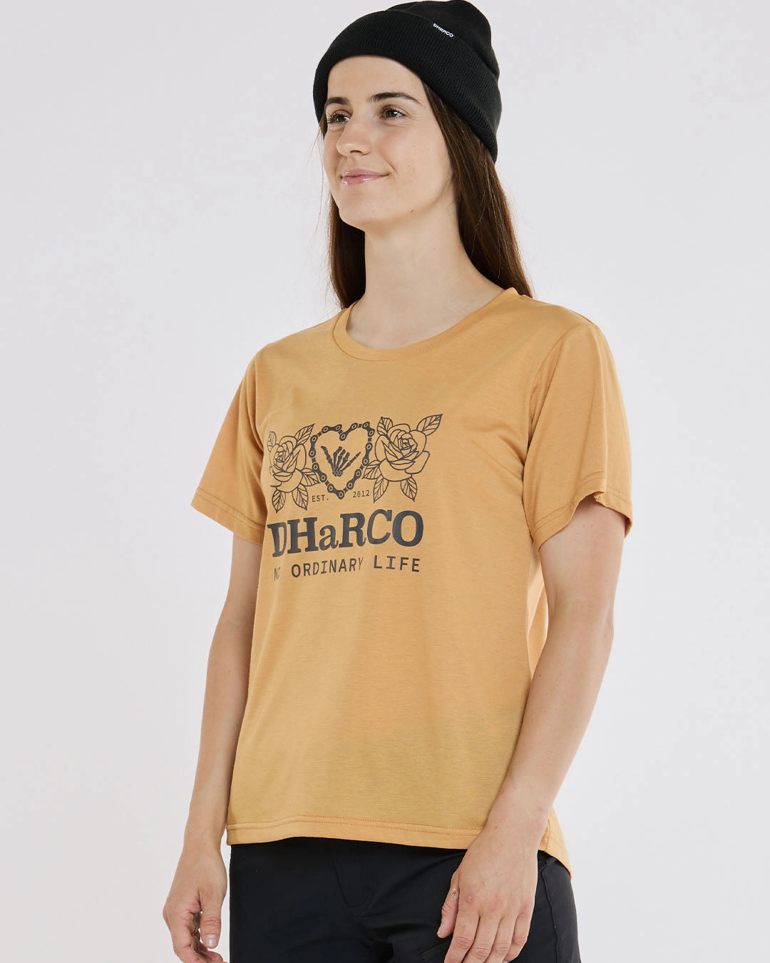 Womens Short Sleeve Tech Tee | Golden Friction Free Inner Lining Breathable Layer Fit