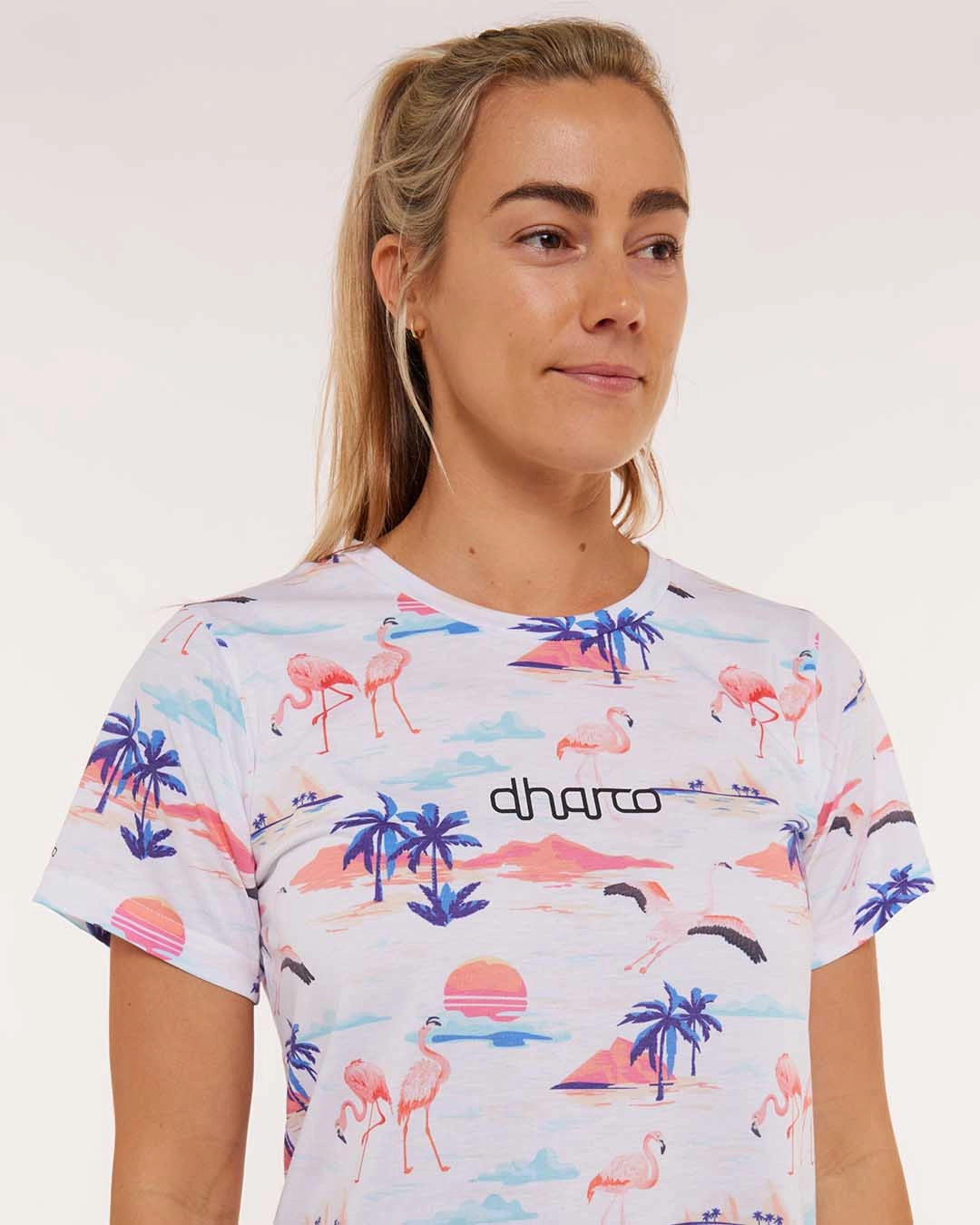 Zip Up Womens Short Sleeve Tech Tee | Jessie