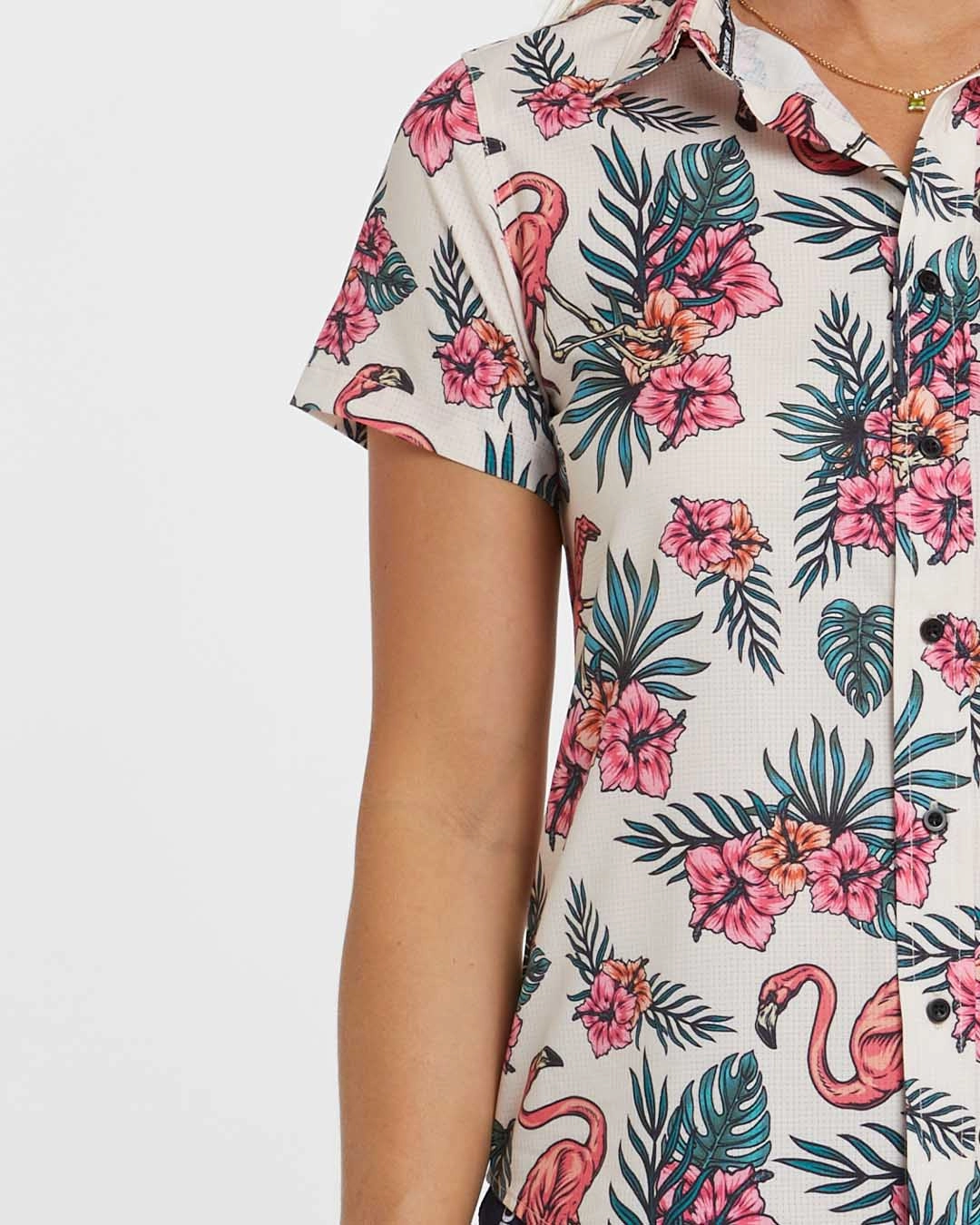 Womens Tech Party Shirt | Crissy Neutral Shade