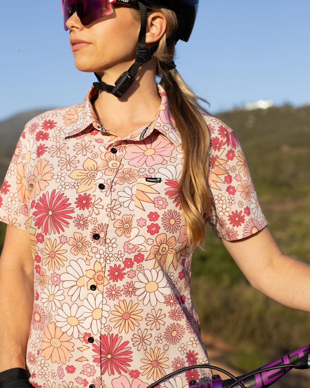 All-Weather Wear Printed design Womens Tech Party Shirt | Rachel Strait Signature Edition
