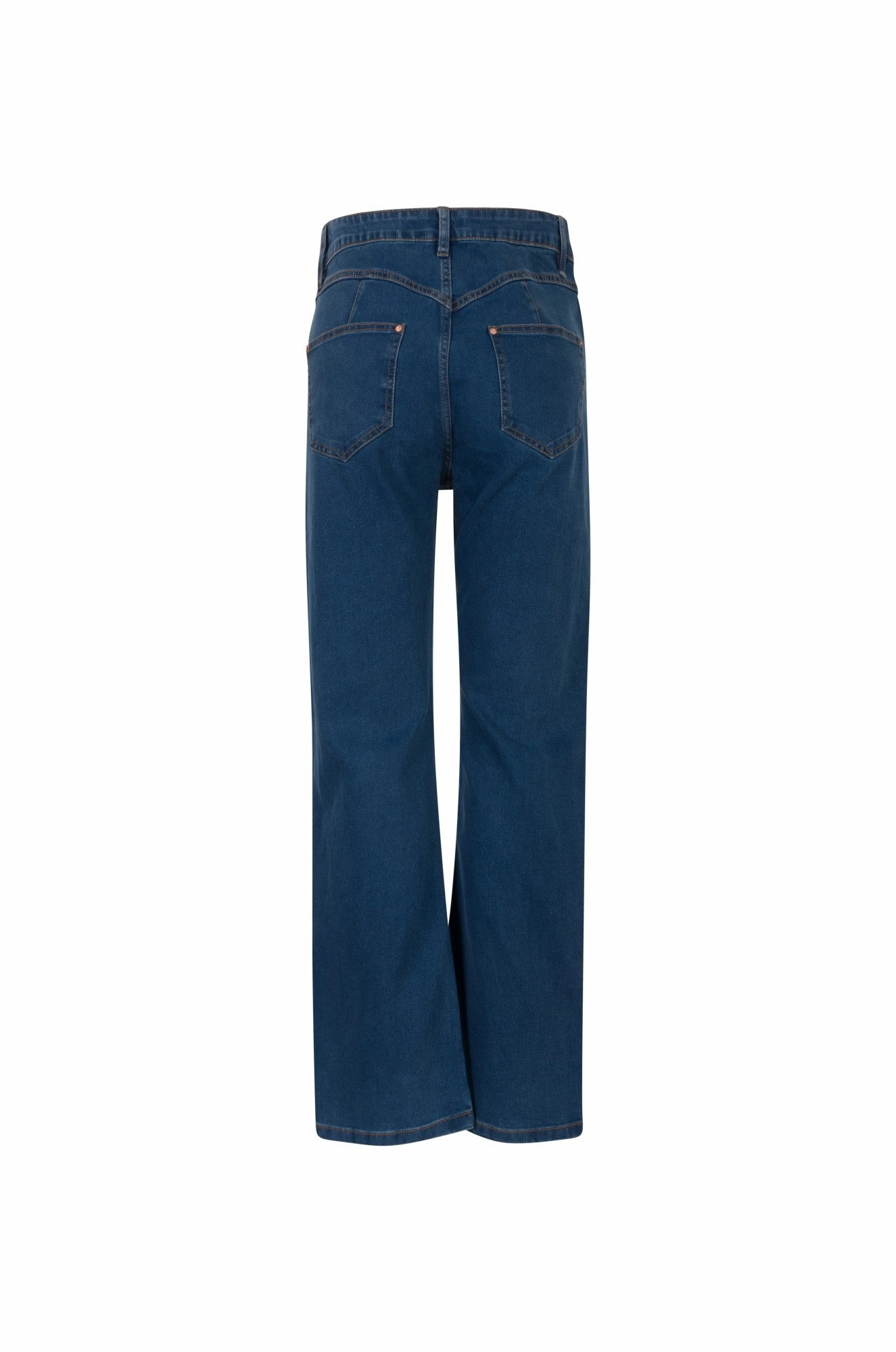 Wonder Denim Flare leg Jeans | MID INDIGO | 6608B1 Everyday Basic Comfortable Tailoring