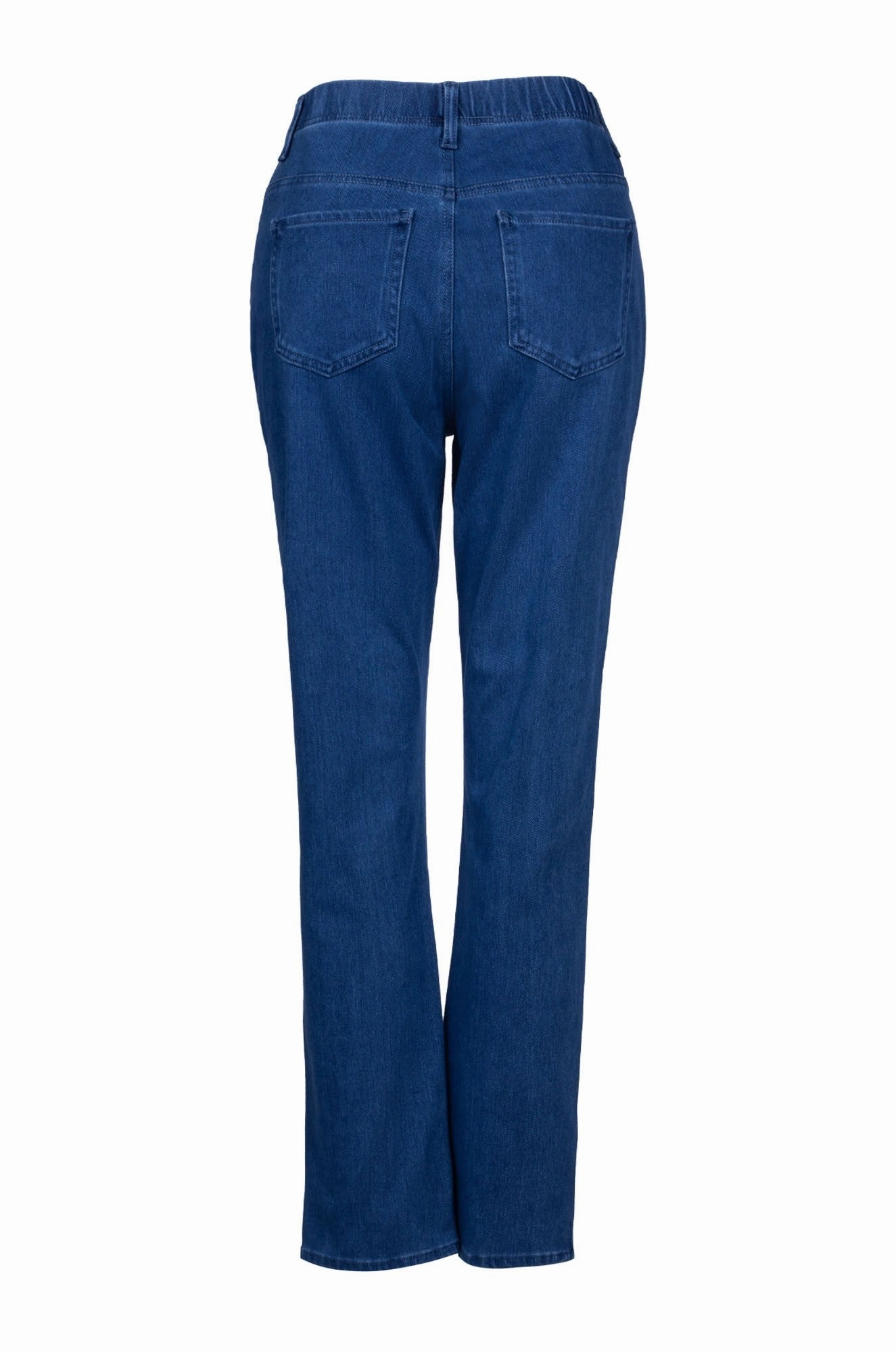 slim fit Wonder Stretch Denim Short Jeans | MID BLUE | 6942B1