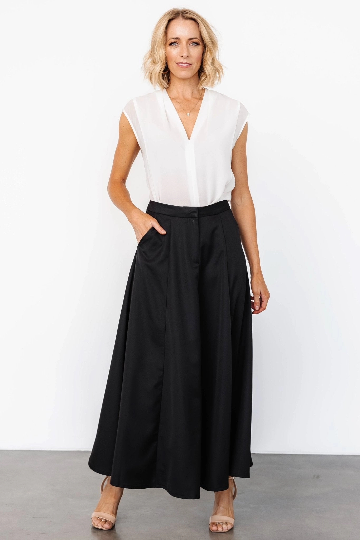 light feel Light Flow Shaylyn Maxi Skirt | Black