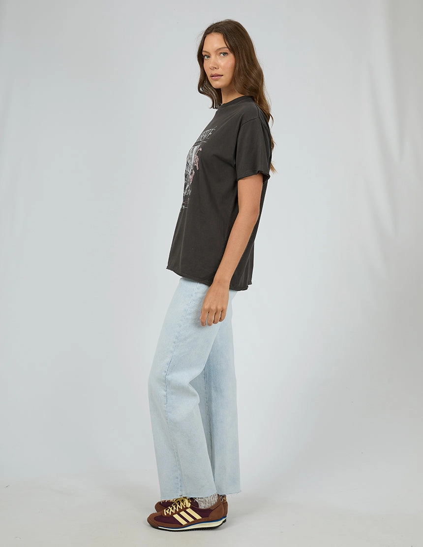 Sporty Fashion Fun and Playful All About Eve Atlas Relaxed Tee Washed Black